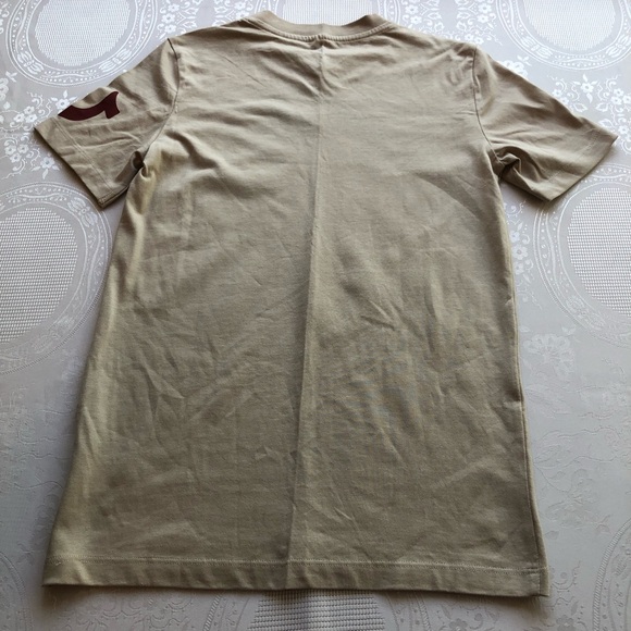 True Religion Girls Size M Tan Logo Graphic T-Shirt Short Sleeves Slim-Fit Tee - Picture 11 of 12